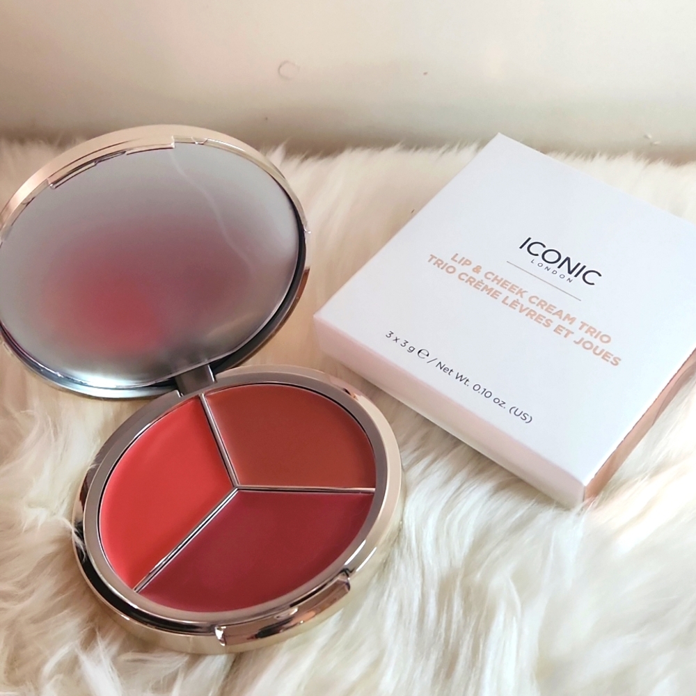 Iconic London Lip and Cheek Cream Trio BNIB